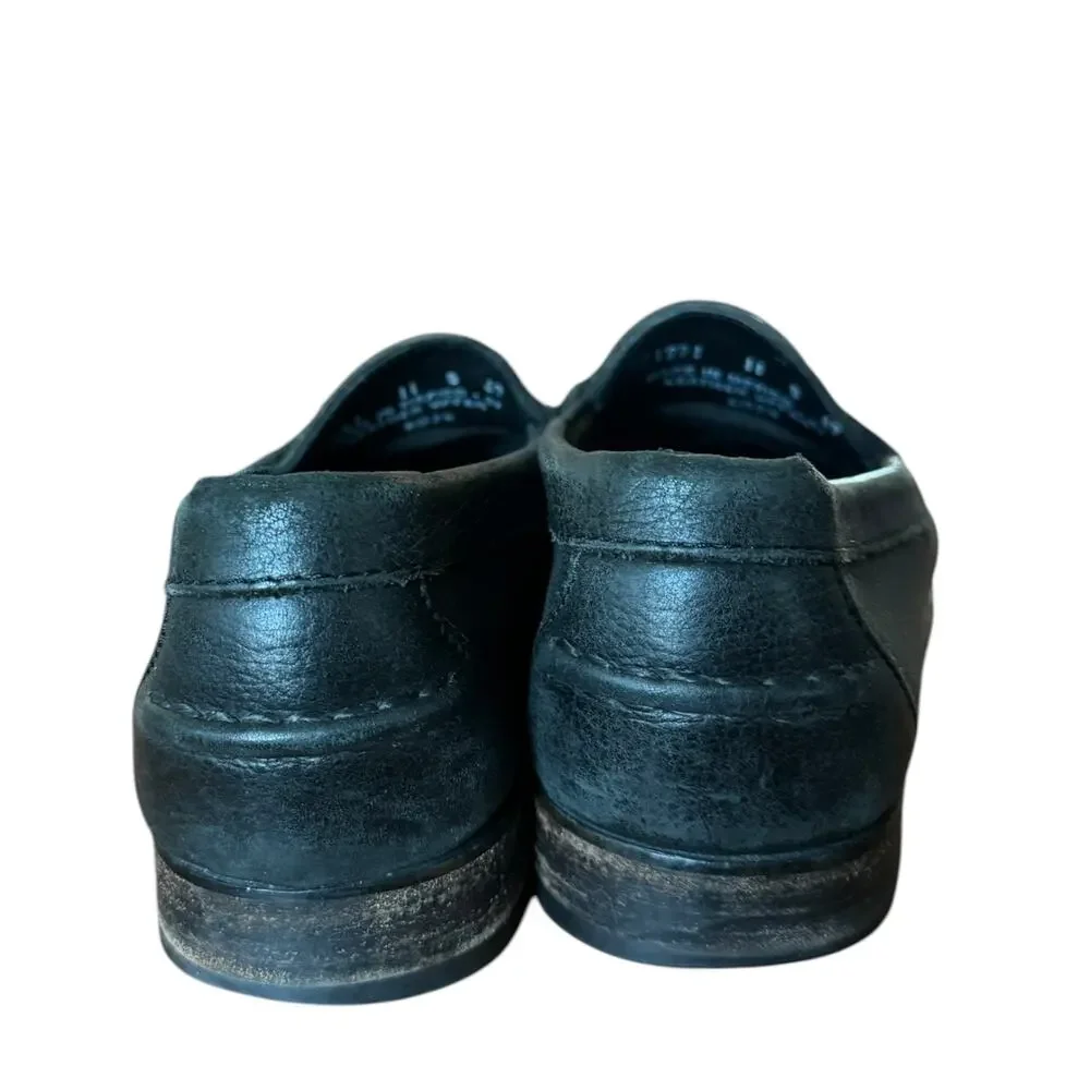 Vintage Polo Ralph Lauren Black Leather Tassel Loafers Mens Size 11